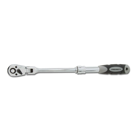 STEELMAN PRO 3/8-Inch Drive 9.5-13.5in L Extendable Flex-Head Ratchet, 96755