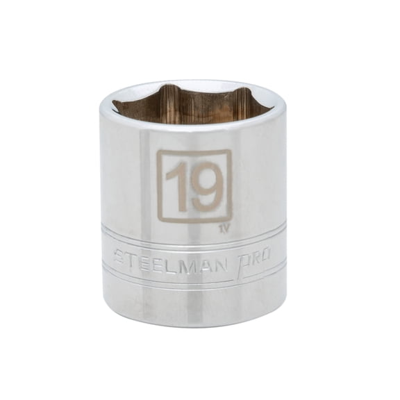 STEELMAN PRO 3/8-Inch Drive x 19mm 6-Point Socket, 78525