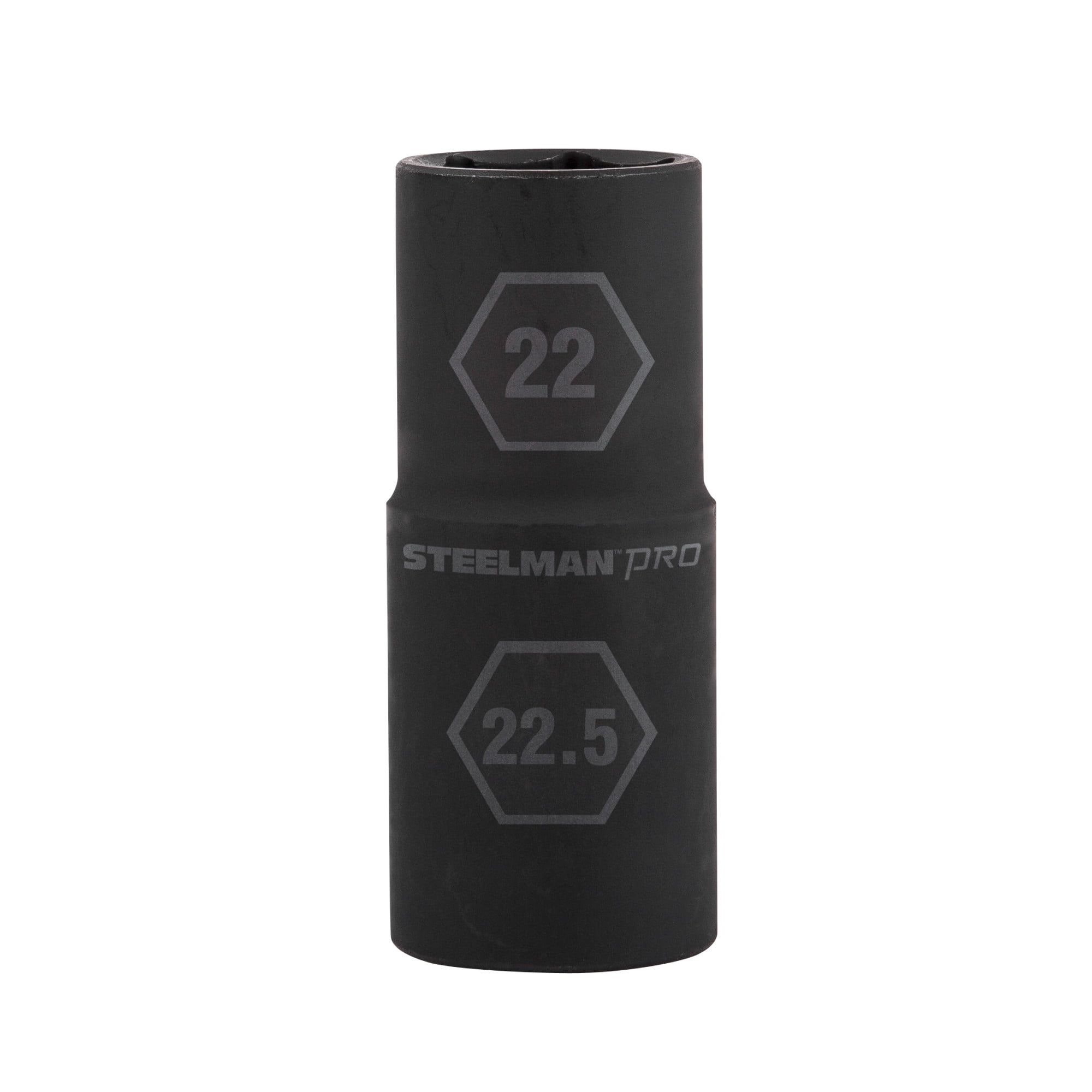 STEELMAN PRO 60231 1/2-Inch Drive 6-Point Thin Wall 22mm x