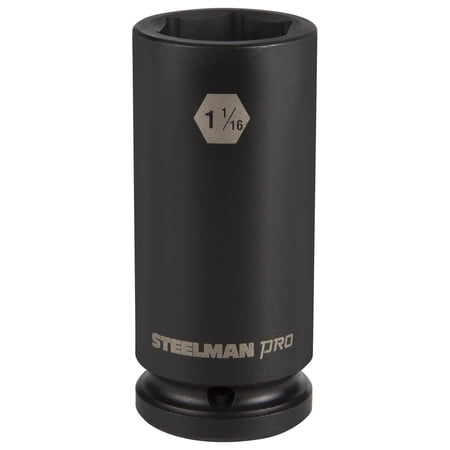 STEELMAN PRO 79266 3/4-Inch Drive x 1-1/16-Inch 6-Point Deep Impact Socket