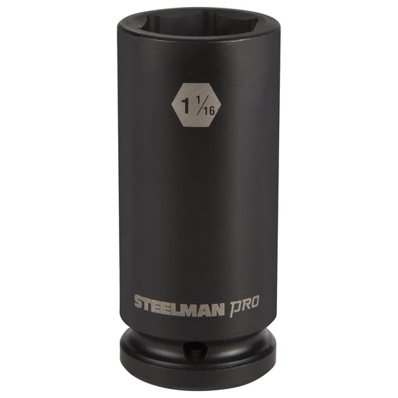 STEELMAN PRO 79266 3/4-Inch Drive x 1-1/16-Inch 6-Point Deep Impact Socket
