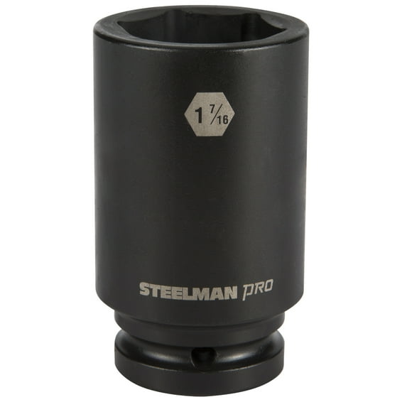 STEELMAN PRO 79271 3/4-Inch Drive x 1-7/16-Inch 6-Point Deep Impact Socket