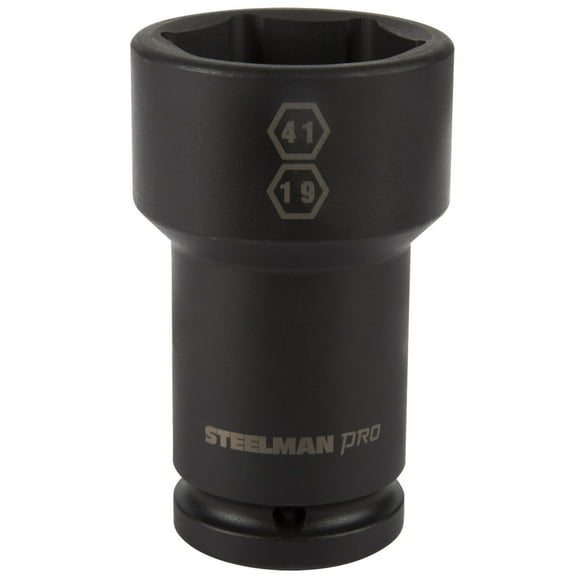 STEELMAN PRO 79329 3/4-Inch Drive Budd Wheel Hex and Square Combo Impact Socket, 41mm x 19mm