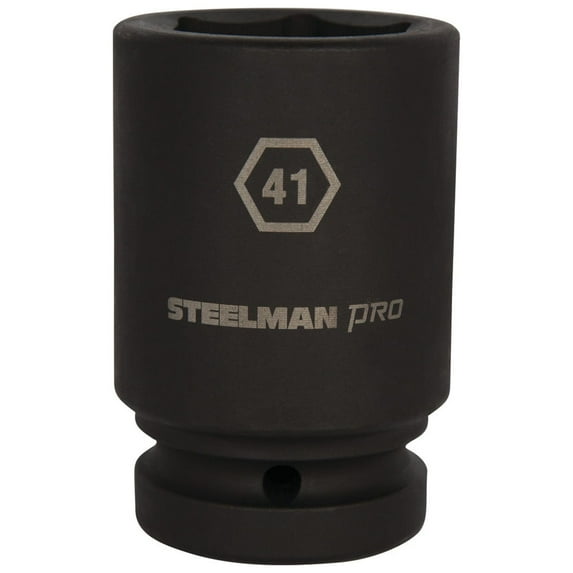 STEELMAN PRO 79393 1-Inch Drive x 41mm 6-Point Deep Impact Socket