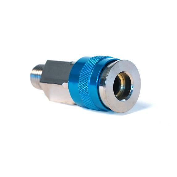 STEELMAN UQC14M-IND 1/4-Inch Plated Brass 3-In-1 Universal Quick Disconnect Coupler with 1/4-Inch Male NPT Threads