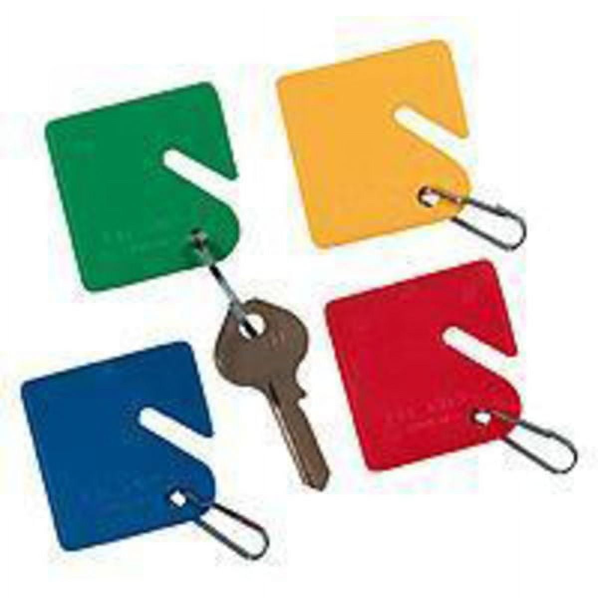 STEELMASTER® Slotted RackStyle SnapHook Key Tags, Assorted Colors