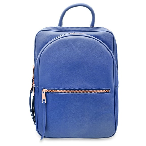 STEELTIME Unisex Super Soft Premium Vegan Leather Travel Backpack with 6 Compartments