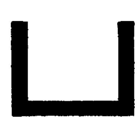 STEELWORKS BOLTMASTER 11380 Aluminium Trim Channel, 1/2 x 48"