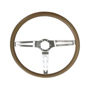 STEERING WHEEL; WITH COMFORT GRIP-SADDLE; MADE OF STAINLESS STEEL AND
