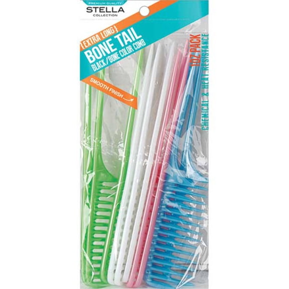 STELLA COLLECTION - Comb-Long Bone Tail (Bulk) Pearl Assorted