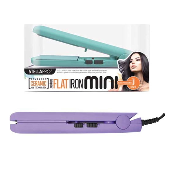 STELLA PRO - Professional Mini Flat Iron 1/2" PALE PURPLE