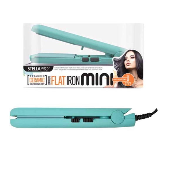 STELLA PRO - Professional Mini Flat Iron 1/2" TURQUOISE