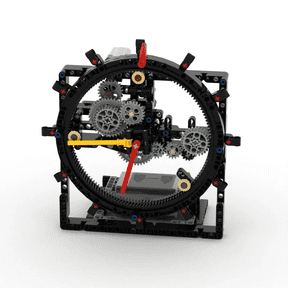 STEM Building Blocks Set - Technical Gear Clock Model Kit with Motor, DIY Mechanical Engineering Toys for Adults Teens Kids 8+