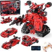 STEM Building, Kits 5in1 App & Remote Control STEM F1/Car/Robot Building Toys, Formula 1 Model Car Kits, 785 Pcs Robot Building Sets