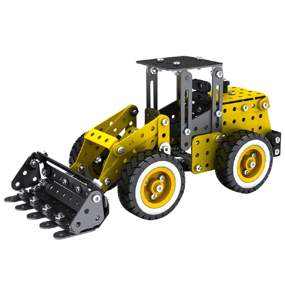 STEM Education Metal Building Toys Kit Bulldozer Erector Set for Kids