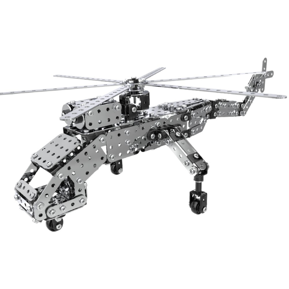 STEM Education Metal Building Toys Kit Heavy transport helicopter