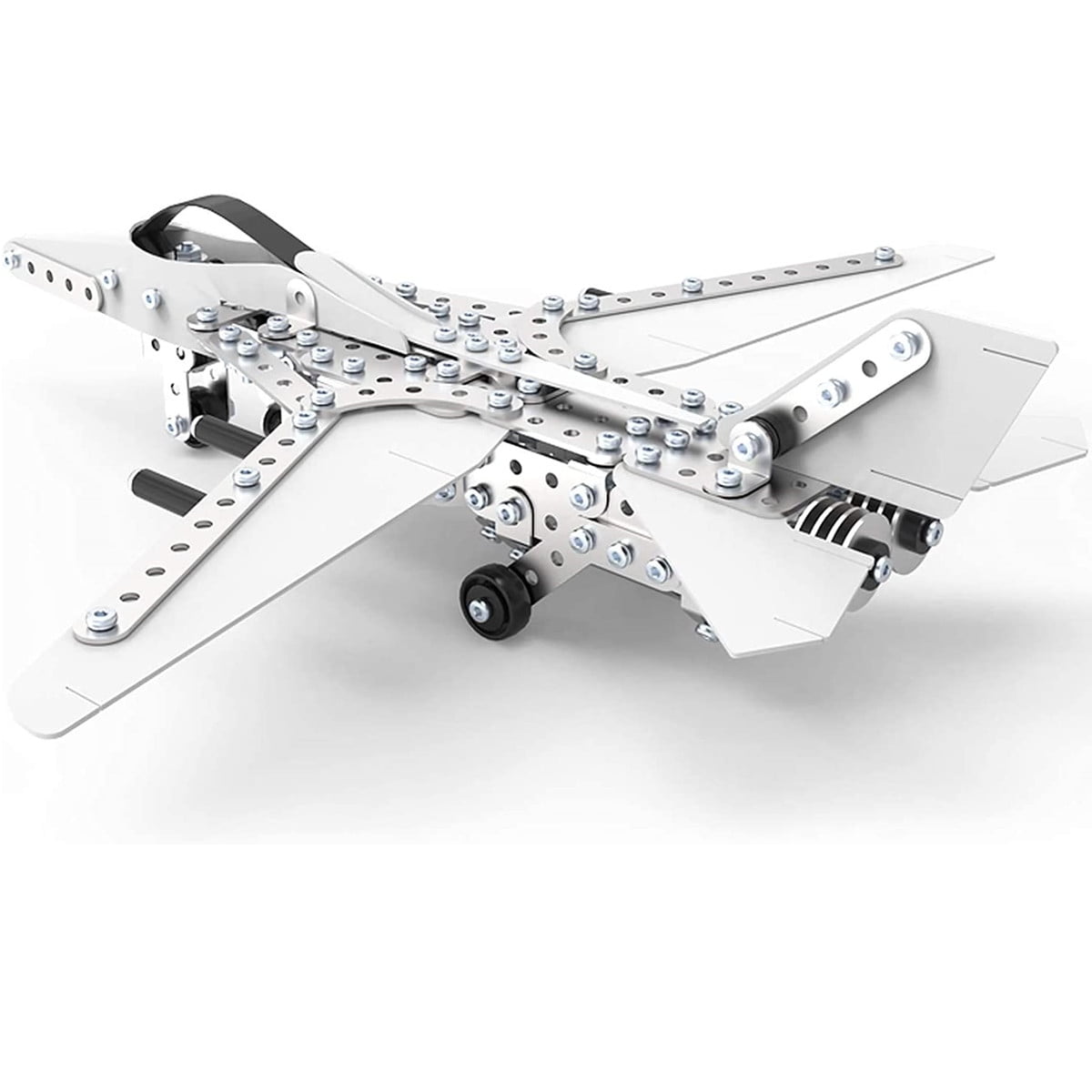 STEM Education Metal Building Toys Kit Metal Fighter Erector Set for Kids Adult