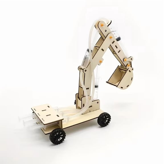 STEM Excavator Building Kit for Kids 6-12, DIY Soil Moving Toy Set with Moving Parts