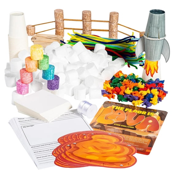 STEM Floor Is Lava Activity Learning Challenge Craft Kit - Makes 1