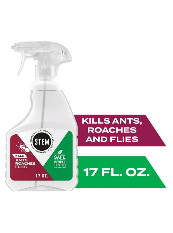 STEM Kills Indoor and Outdoor Ants Roaches and Flies Killer Spray, 17 oz