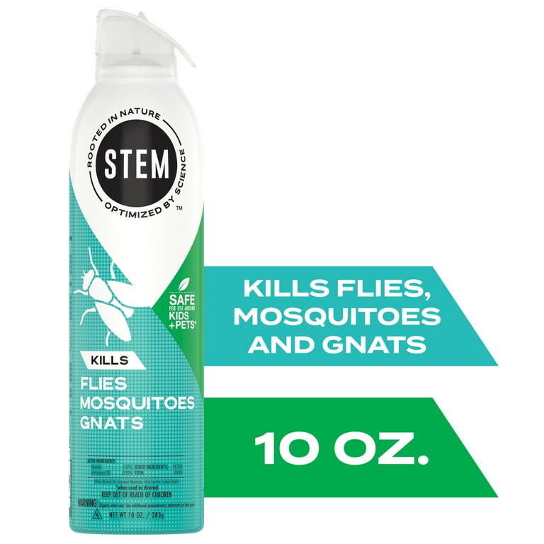 Stem Kills Indoor and Outdoor Flies Mosquitoes and Gnats Killer Spray, 10 oz