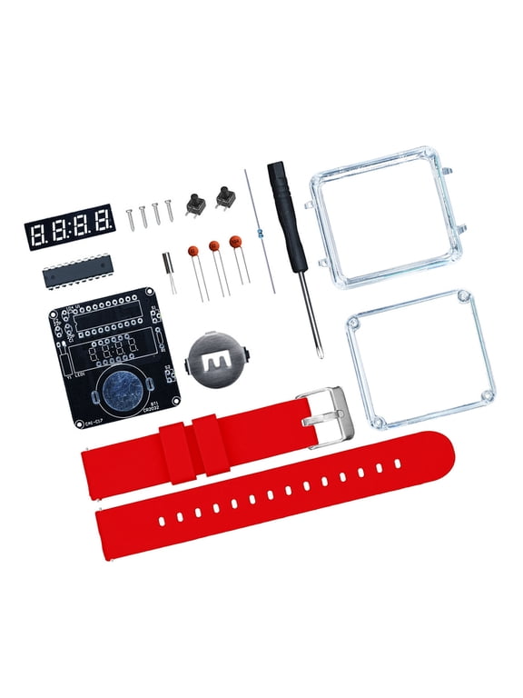 STEM Learning Electronic Watch With Ceramic Circuit Components Create LED Clock Through Not Tool Assembly