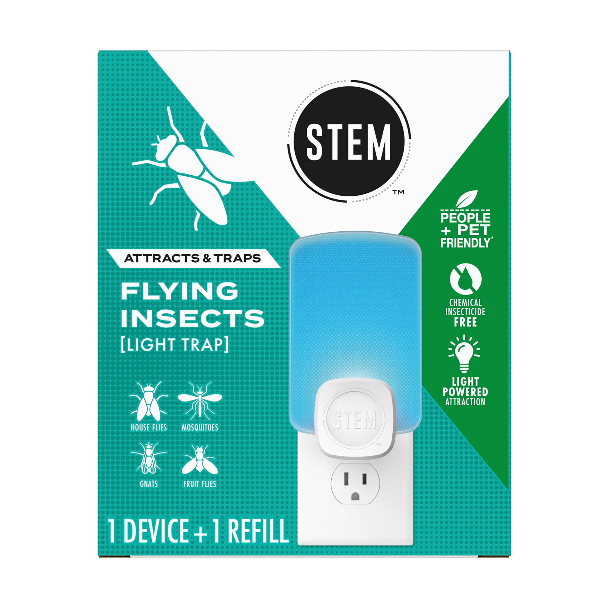 STEM Light Trap, Attracts and Traps Flying Insects