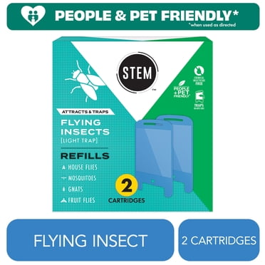 STEM Light Trap Refills Fly Trap Bug Killer, 2 Count