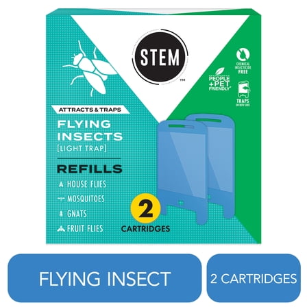 STEM Light Trap Refills Fly Trap Bug Killer, 2 Count