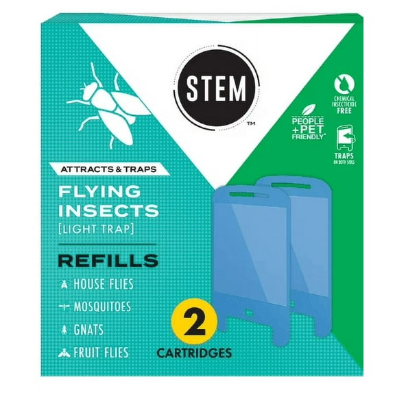 STEM Light Trap Refills Fly Trap Bug Killer, 2 Count
