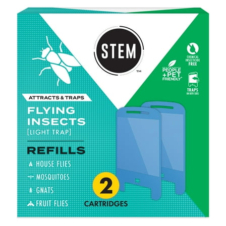 STEM Light Trap Refills Fly Trap Bug Killer, 2 Count