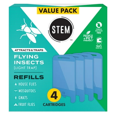 STEM Light Trap Refills Fly Trap Bug Killer, 4 Count
