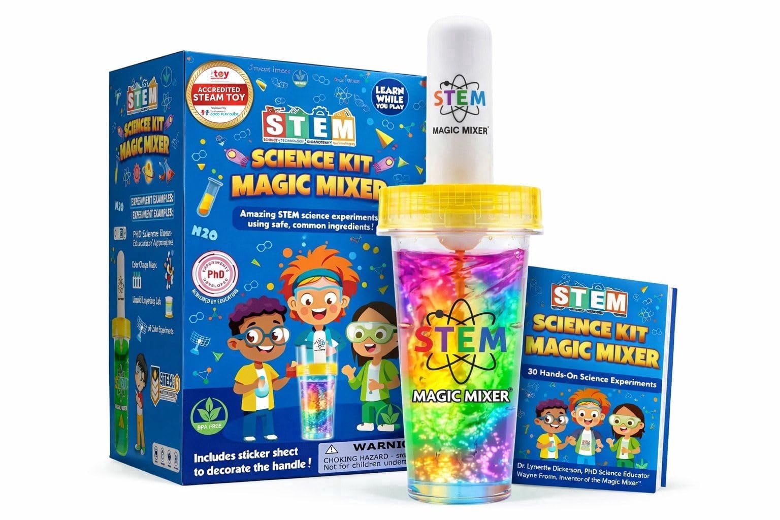 Magic S Stem STEM Magic Mixer® Science Kit for Kids Ages 4–7 – 31 Hands-On STEM ...