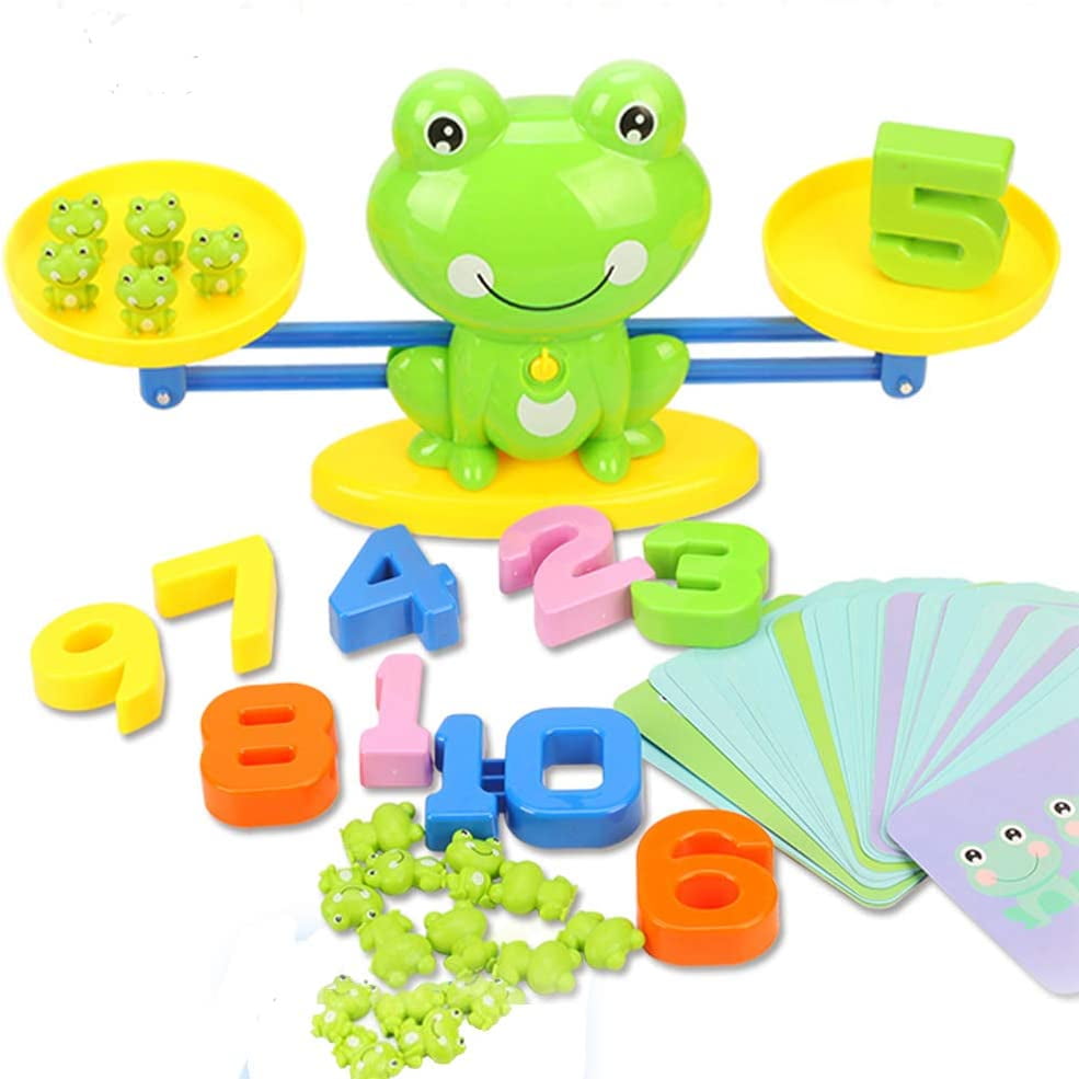 STEM Math Toy Educational Balance Game and Frog Set for School Kids ...