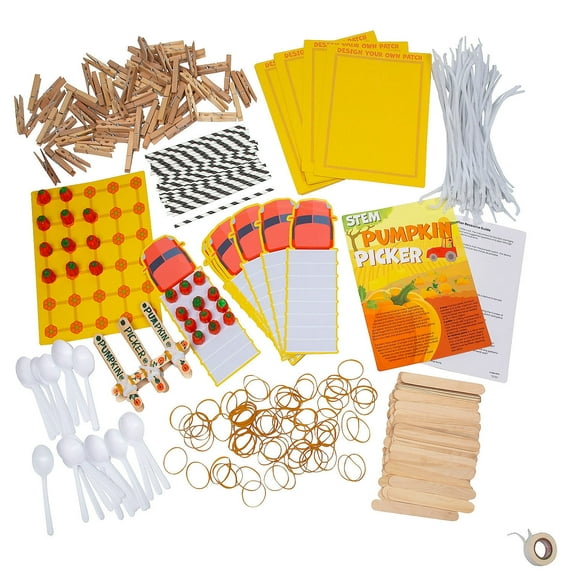 STEM Pumpkin Picker Challenge Learning Activity Kit - Makes 12