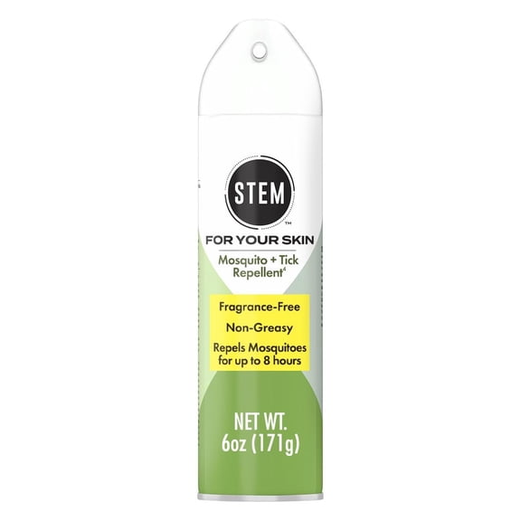 STEM Repels Mosquitoes And Ticks, Mosquito Repellent and Tick Spray, Picaridin Bug Spray, Fragrance-Free, 6 oz