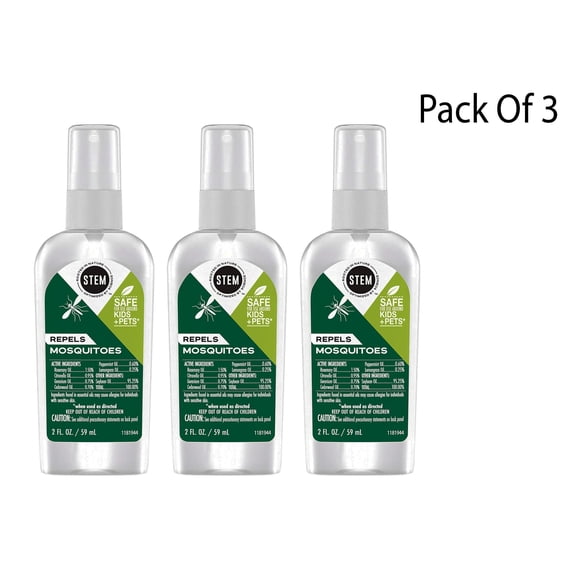 STEM Repels Mosquitoes, Insect Repellent Spray with Essential Oil, 2 fl oz