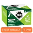 thumbnail image 1 of STEM Repels Mosquitoes: Mosquito Repellent Wipes, Fresh, 0.157 oz, 10 Count, 1 of 17