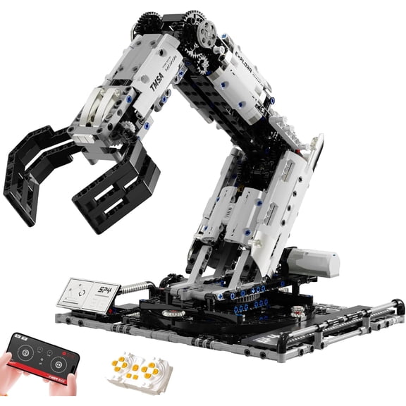STEM Robotic Arm Building Kit for Kids&Teens | Ages 8+ | 1029 PCS | APP & Remote Control | Programmable Coding Robot Arm | Mechanical Engineering STEM Gift Boys Girls