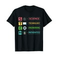 thumbnail image 1 of STEM Science Technology Engineering Math Teacher Gift T-Shirt, 1 of 5