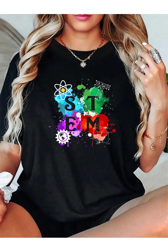 STEM Science Technology Engineering Math Teacher Gift T-Shirt