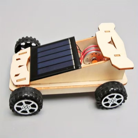 STEM Solar Racing Building Kit - 3D Wooden Puzzle for Ages 14+ | Educational Craft for Science Learning and Fun