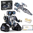 thumbnail image 1 of STEM Space Robot Building Kit with Remote Control, Technic Coding Robotic Toys  Buildable 2 in1 Models with 1468 PCS, 1 of 8