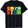 thumbnail image 1 of STEM Teacher Science Technology Engineering Math Funny Creative Graphic T-Shirt, 1 of 3