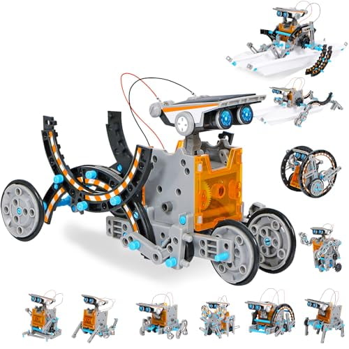 STEM Toys for Boys Ages 8-13,Solar Robot Science Kits for Kids Age 8-12,Educational Building Experiment Projects,Christmas Birthday Gifts for 9 10 11 14 Years Old Boy Girl Teen