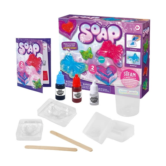 STEMA Kids DIY Soap Making Kit: Educational Science Experiment Toy For Children Arts And Crafts for Kids Ages 8-12 Girls Jewelry Kids Arts And Crafts Ages 8-12 Girls Kids Arts And Crafts Ages 2-5