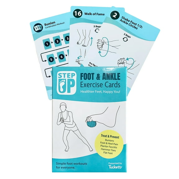 STEP UP Foot Ankle Exercise Card Deck