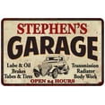 thumbnail image 1 of STEPHEN'S Garage Man Cave Metal Sign Decor 8x12 108120014037, 1 of 1