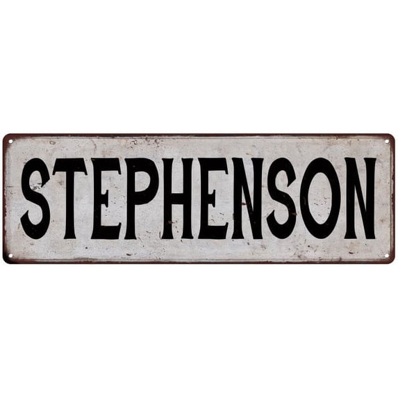 STEPHENSON Vintage Look Rustic Chic Metal Sign 6x18 106180036988