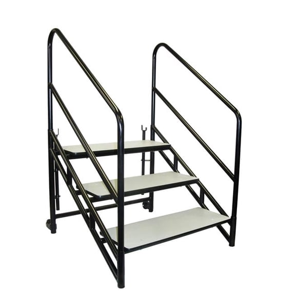 National Public Seating STP32 32 in. Stage & Riser Steps for Three Step Unit